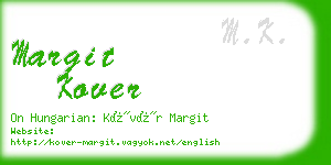 margit kover business card